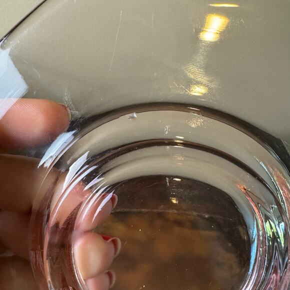 Vintage Antique Pink Depression Glass Octagon 6 inch serving plate‎ with handles - Picture 4 of 6